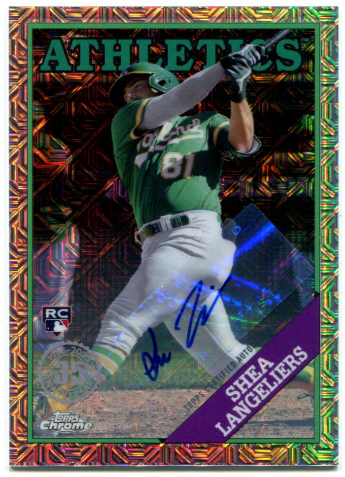 2023 Topps Series 1 Shea Langeliers Silver Pack Rookie Auto SP /249 Athletics