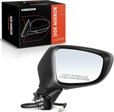 Passenger Side Power Door Mirror Compatible with Mazda 6 2014-2017 - Heated Manu