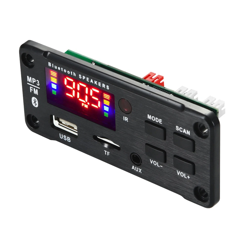 Reproductor MP3 Bluetooth 5.0 Placa Decodificadora 2x25W Amplificador Coche Módulo Altavoz FM EE. UU. Foto 2 de 4