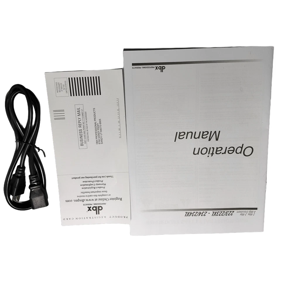 NEW DBX By Harman 223xs Crossover Stereo 2-Way / Mono 3-Way in Box w/ Manual - Image 2 of 4