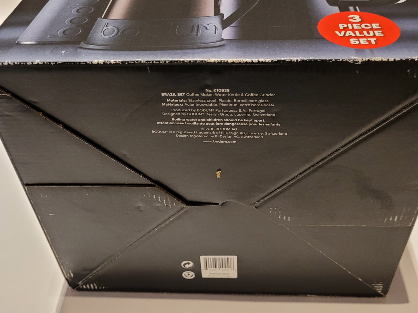 Bodum Bistro "Be Your Own Barista" 3 Piece Value Set No. K10938 Open Box