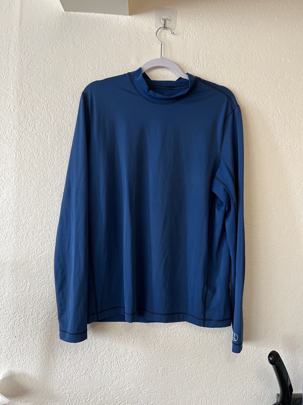 Lands' End Men's Long Sleeve Swim Tee Rash Guard Roya… Gem