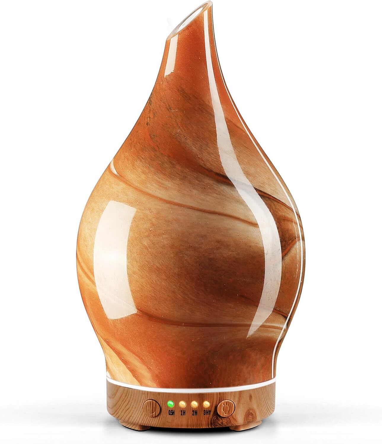 Porseme 150ml Glass Essential Oil Diffuser with Color Changing LED Lights