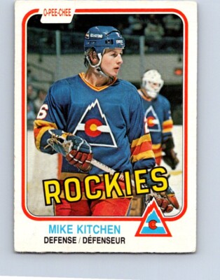 VINTAGE HOCKEY CARD O-PEE-CHEE 1981 COLORADO ROCKIES MIKE KITCHEN  NO666   