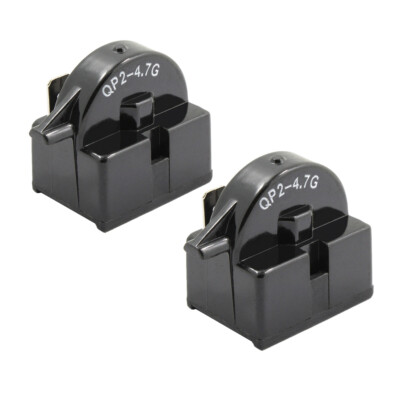 2 PCS QP2-4.7 PTC Start Relay 1 Pin Replacement For Vissani Danby EdgeStar