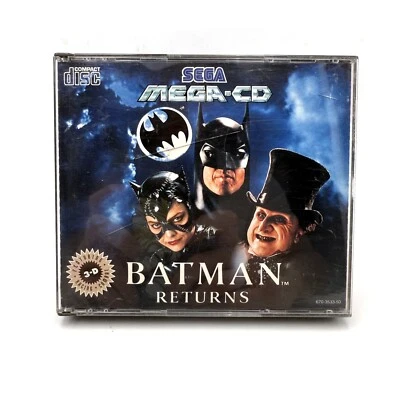 Batman Returns Sega Mega-CD Mega CD COMPLET PAL CIB RARE - Photo 1/4