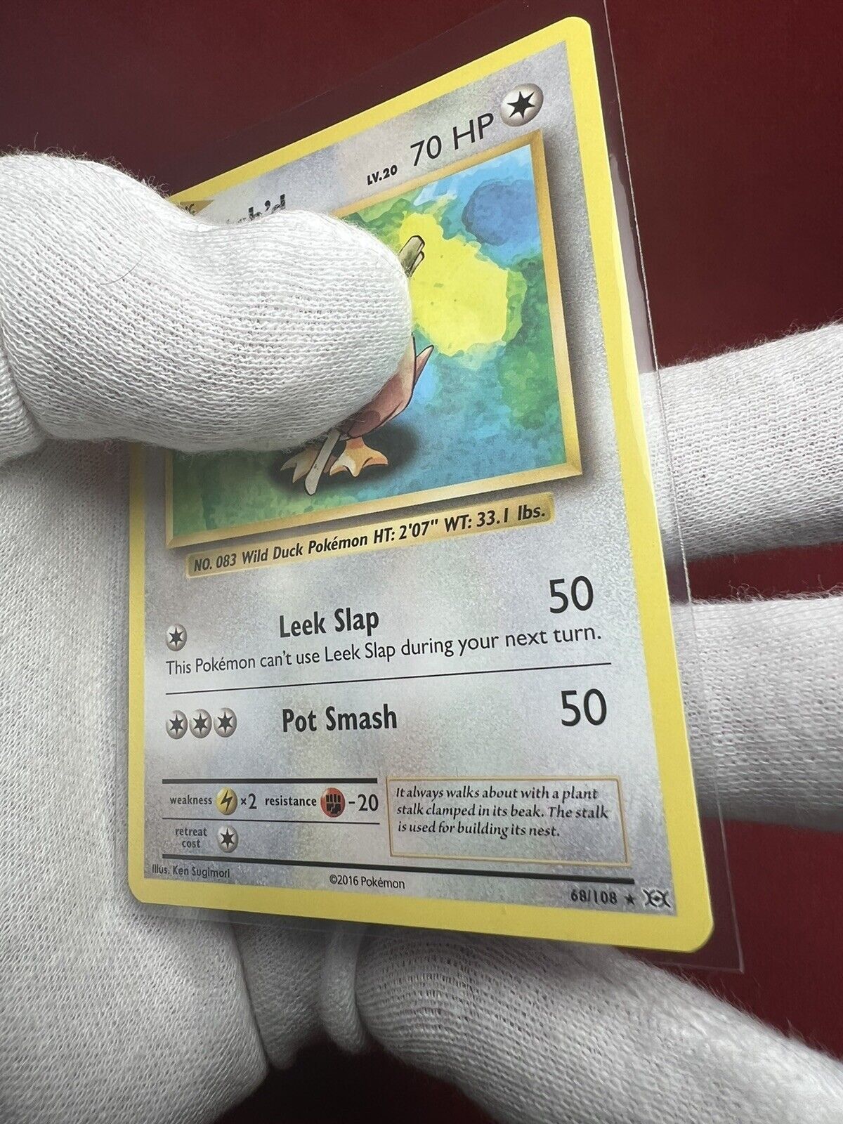 2016 Pokemon Card **Farfetch'd Lv.20** Evolutions XY Set No. 68/108 - Rare