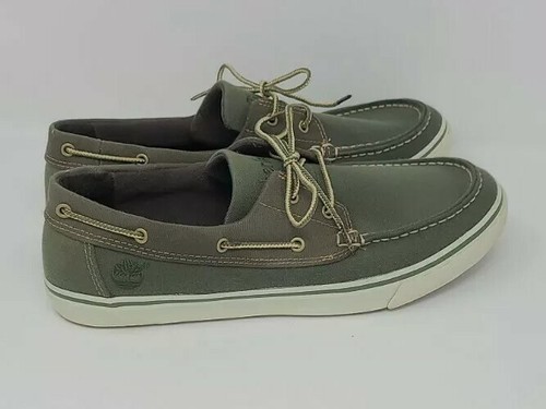 Newmarket Boat Oxford - Olive Canvas 