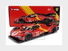 Diecast Model Car Compatible with Bburago 1:43 Ferrari 499P #50 Red 24h Le Mans 2024 Champion 18-36316