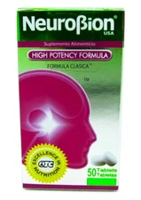 NEUROBION CLASSIC HIGH POTENCY FORMULA,  50 TABLETS,  Best by 7/2027