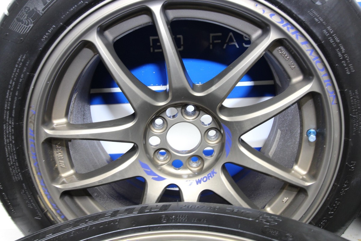 Work Emotion CR Kiwami 17x9 +44 5x100 Wheels Michelin Pilot Sport