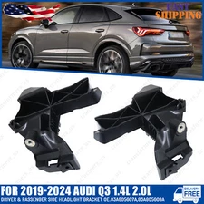 New Replacement Driver & Passenger Side Headlight Bracket Fits 19-24 Audi Q3