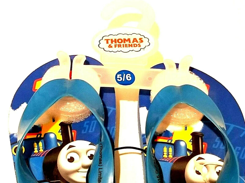 Sandalias chanclas Little Kid Thomas The Tank Engine 2015 nuevas con etiquetas talla S para niños Foto 3 de 4