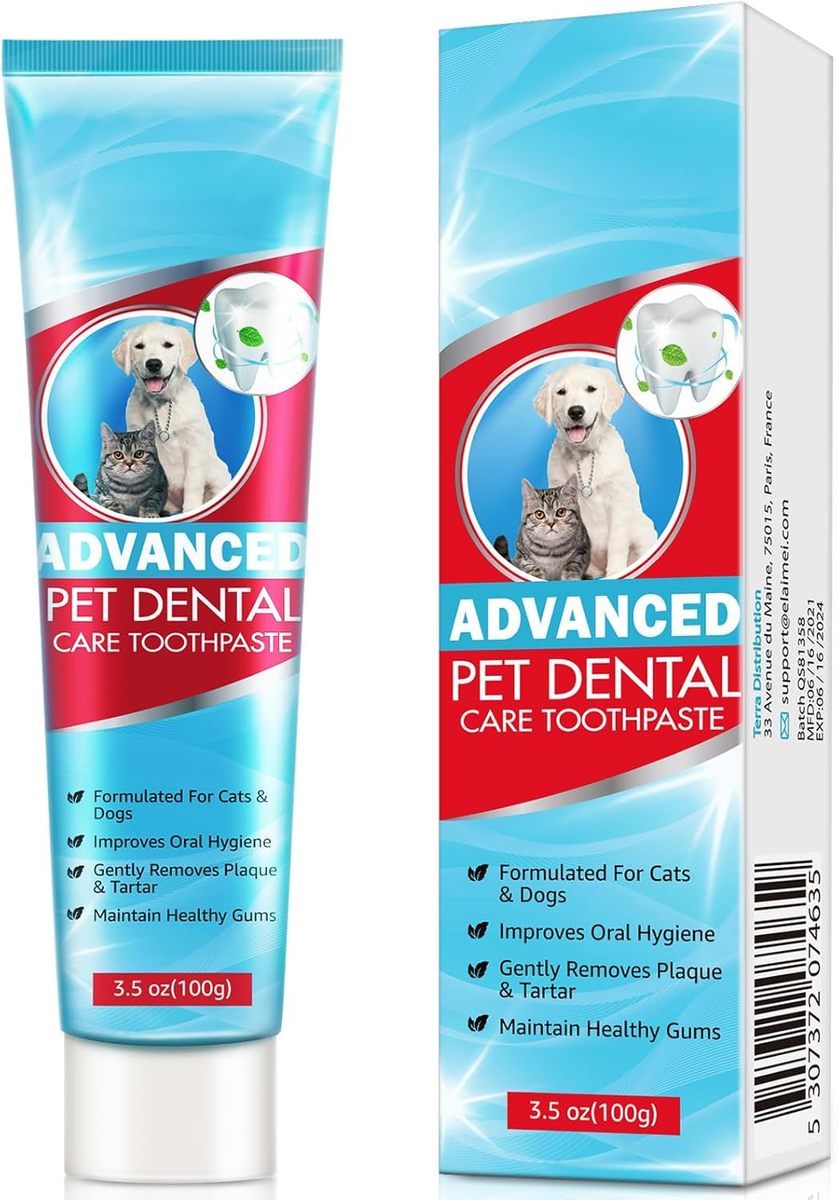 Dog Toothpaste Mint for Dogs and Puppies, Fresh Breath Dental Kit