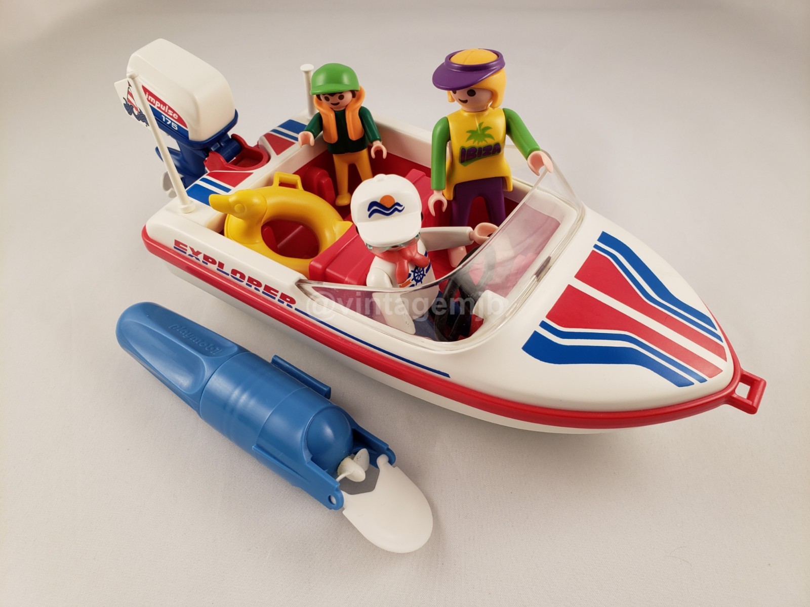 playmobil motor boat