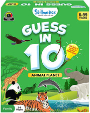Skillmatics Card Game : Guess in 10 Animal Planet  Gifts for 6 Year Olds and up
