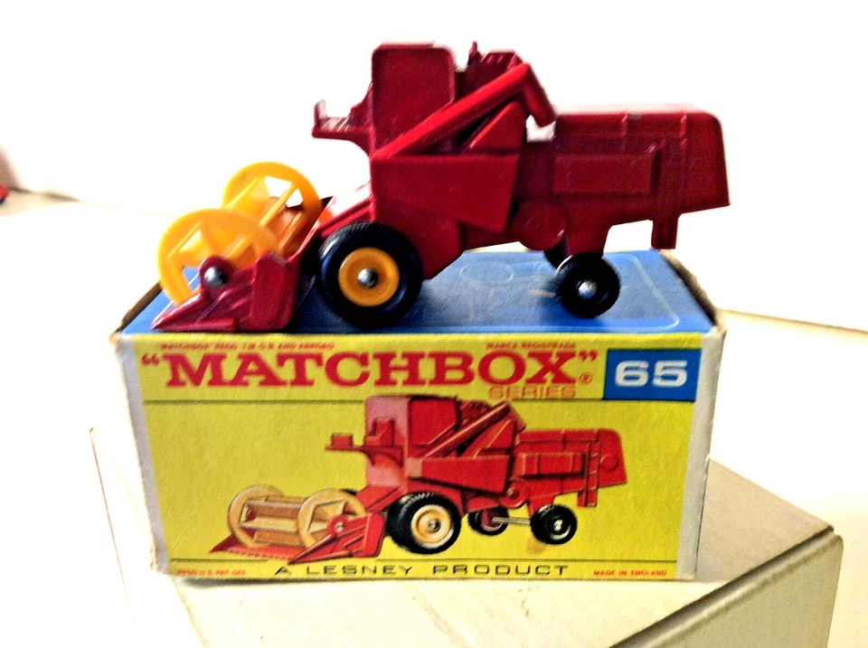 Matchbox by Lesney RW 1-75 No.65c Claas Combine Harvester *TYP4* 1970 mit F2-OVP - Bild 2 von 4