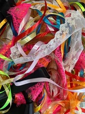 100m x Ribbon Lace Job Lot Bulk Craft Sewing