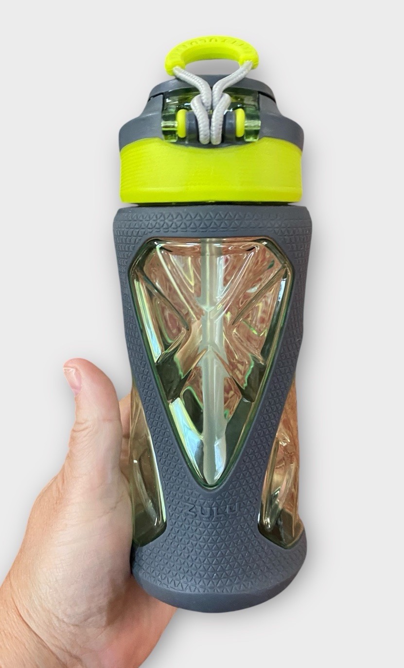 Zulu Torque 16oz Tritan Kid Water Bottle Yellow BPA Free Leak Proof Flip Top NEW