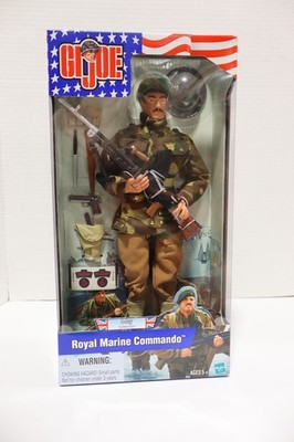 Vintage 2001 G.I. Joe Royal Marine Commando 12'' Action Figure D-Day Collection.