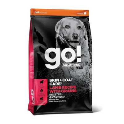 Petcurean Go! Solutions Skin+Coat Lamb & Grains Dog Food 22 Lb 22Lb