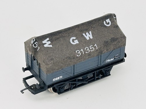 Hornby R240 GWR 31351 Waggon 102971 mit Blechschiene & GWR Bogen Spur OO | Condition: Used