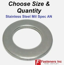 Stainless Steel AN Flat Washer (Choose Size & Quantity)