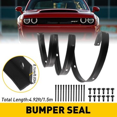 FOR 2008-22 Dodge Challenger Front Hood Bumper Weatherstrip Seal w/ 12*Rivet EAE