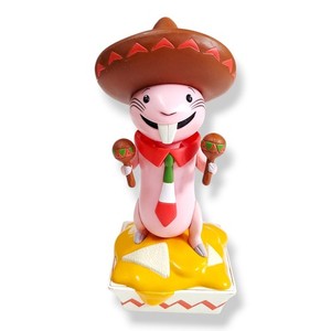 Vintage Disney Rufus Bobble Head Toy Mole Rat Sombrero Kim Possible Bueno Nacho 