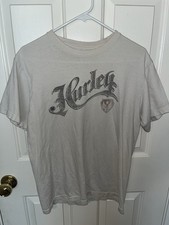 Super Rare Vintage Hurley 90s-00s Surf Y2K Graphic White T-Shirt Size Medium