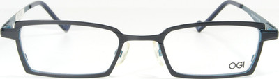 OGI I2223 2223 COL.5 Black Metal Full Rim Eyeglasses Glasses Frame 47-19-135 NEW
