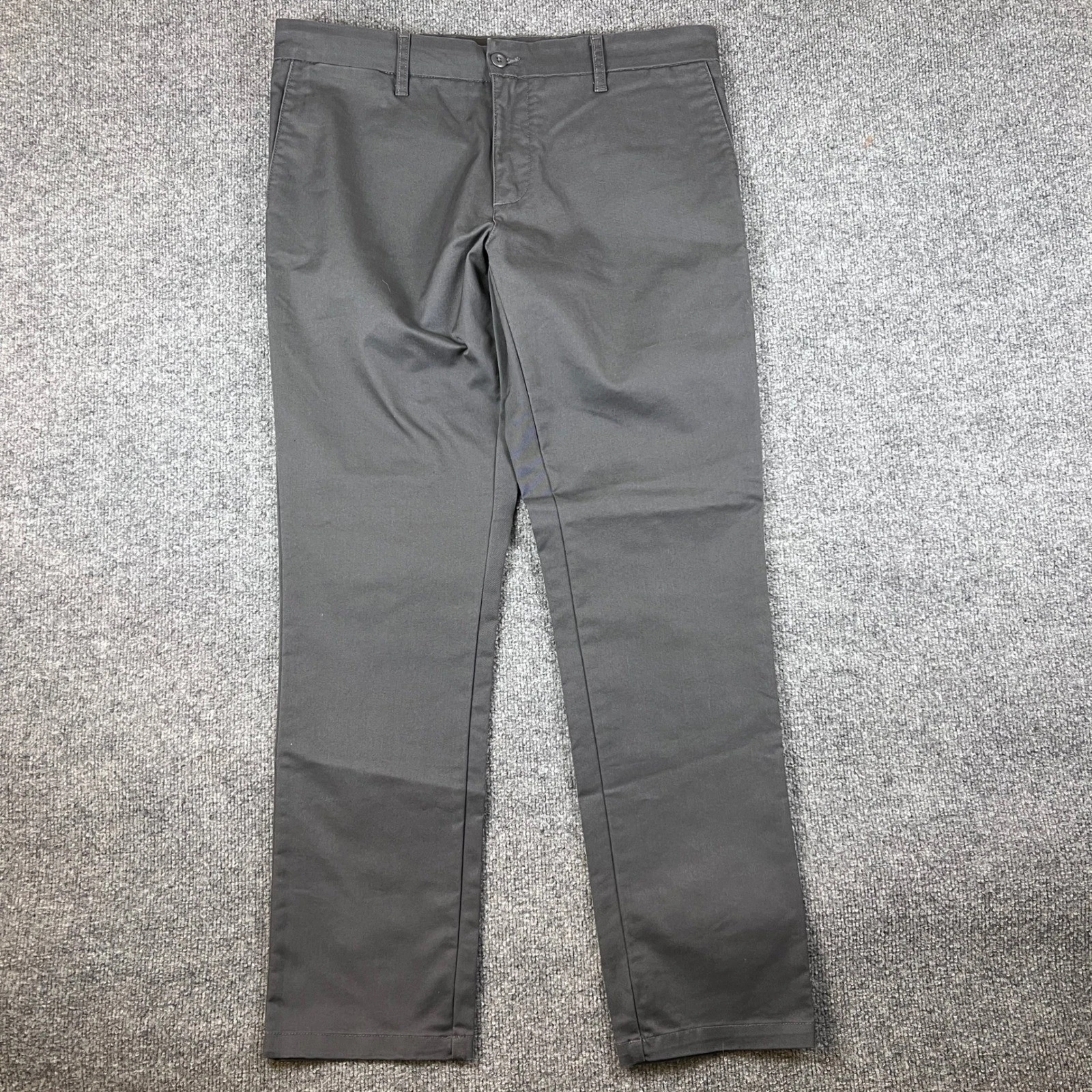 Carhartt WIP Sid Pants Mens 36x32 Gray Chino Trousers Work in Progress