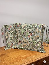 X2 William Morris golden lily seat cushions pads floral pattern Le Chateau