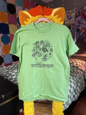 Vintage 1981 Warren Hall T Shirt Made In USA Single Stitch Green XL