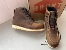 Brunt Marin Work Boot Brown Waterproof Leather Men Size 11 New