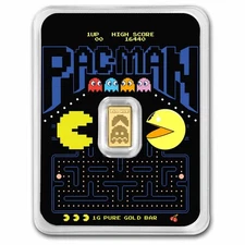 1 gram Gold Bar - PAC-MAN 45th Anniversary in TEP