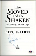 Ken Dryden PSA DNA Autograph The Moved and The Shaken Book Signed