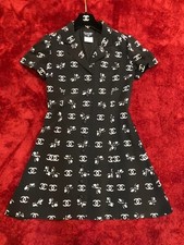CHANEL Dress Size 42 Boutique Guam Excellent Condition Authentic SR2294