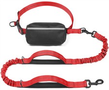 iYoShop Hands Free Dog Leash with Zipper Pouch, Dual Padded Handles and Durab...