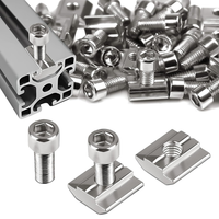 SWTYExt 50 StüCk Nutensteine M8 Set, T-Nut Schiene M8 Typ B Nutenstein