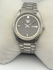 Vintage Seiko 5 Automatic Men's Watch Japan Day/Date 6309-6240 Dark Brown Dial