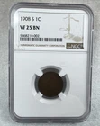 1908-S  INDIAN HEAD CENT....NGC  VF25 hard to find! Low