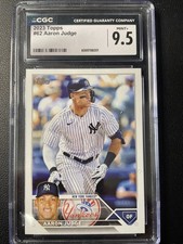 2023 Topps Series 1 Aaron Judge #62 CGC 9.5 Yankees MVP Home Run Record