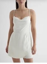 EXPRESS Elegant White Mini Dress SIZE M