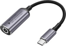 SinLoon PD 140W DC6037 to USB C Cable DC 6.0mm x 3.7mm Female 6.0 x Silver