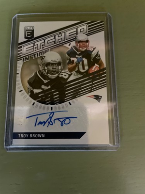 #ad #ad 2023 Panini Donruss Elite Etched in Time Troy Brown Auto #ET TB SP 017 149 MT $10.99