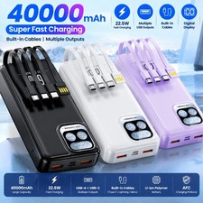 Portable Charger Power Bank 40000mAh, 22.5W PD Fast-Charge USB-C Battery Pack