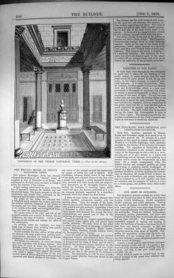 Alte Residenz Prinz Napoleon Paris Frankreich Atrium Architektur 1859 B viktorianisch