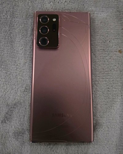 Samsung Galaxy Note 20 Ultra 5G 128GB Bronze Unlocked 6.8in Cracked/Parts