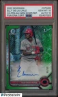 2022 Bowman Chrome Green Refractor Elly De La Cruz RC /99 PSA 10 PSA/DNA 10 AUTO